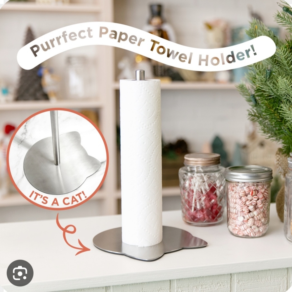 Cat Paper Towel Holder 🐈